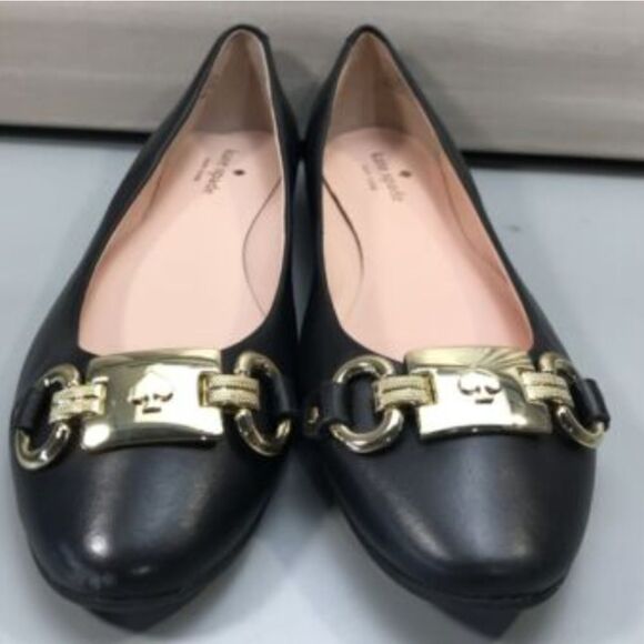 BRAND NEW PHOEBE FLAT IN BLACK LEATHER - Picture 3 of 16